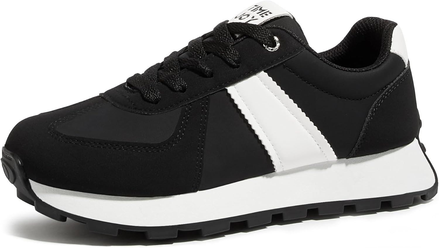 Women's Retro Platform Sneakers Wide Fit Fashion Tennis Shoes with Recyclable Material Insole Vintage-Inspired Comfort for Walking, Lifestyle & Casual