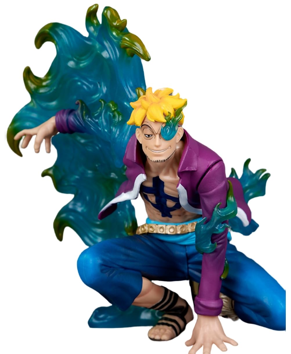 Amazon.co.jp: ワンピースしゃがみ姿マルコ不死鳥PVCアニメフィギュア  