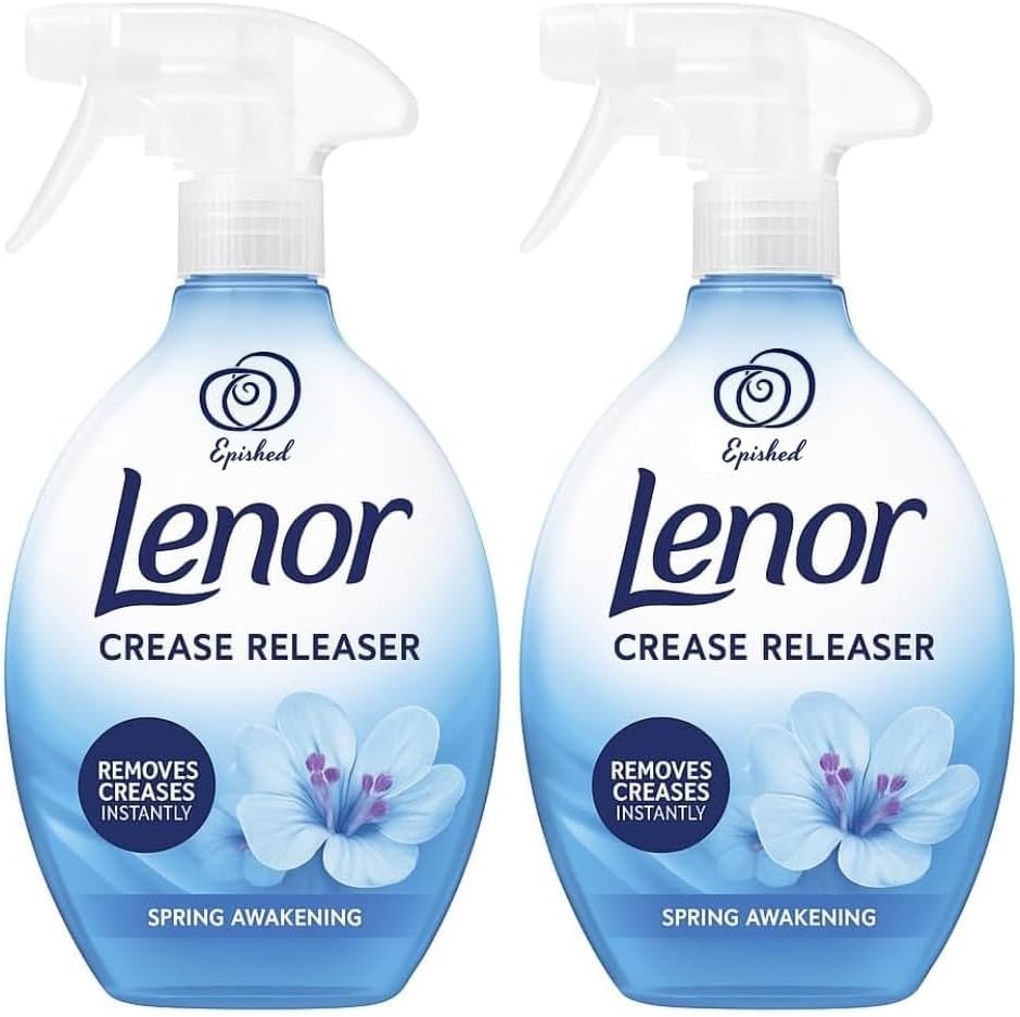 LENOR CREASE RELEASE SPRING AWAKENING SPRAY | Removes Creases, Freshens Fabrics, Reduces Static & Eliminates Odours Ideal for Clothing and Bedding