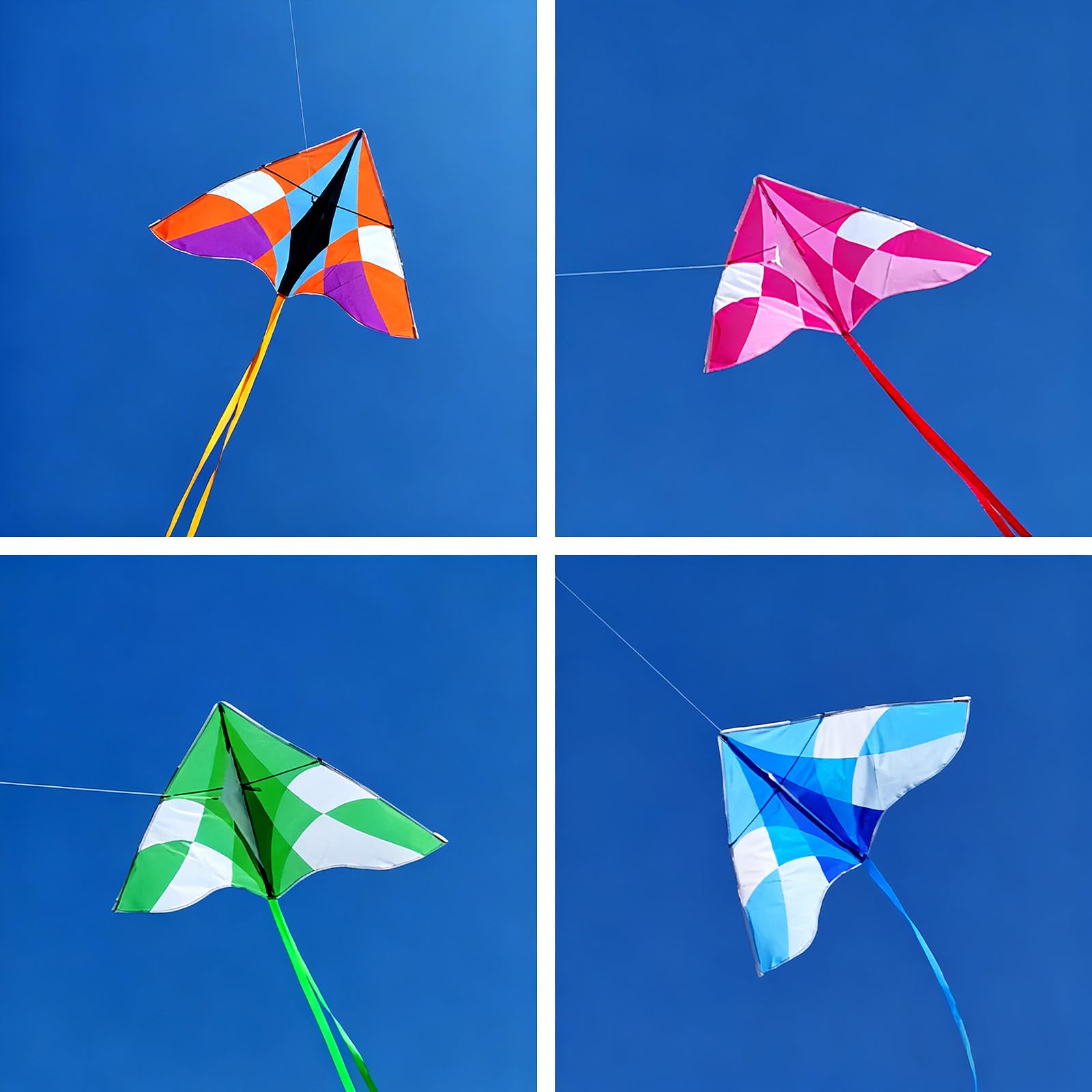 Simxkai Kite for Kids Adults, Easy to Fly,Best Delta Kite for Beginners Toddlers (niebieski)