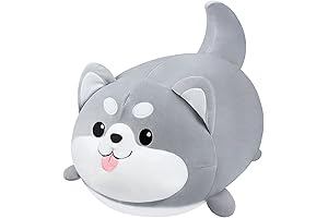 Auspicious Beginning Squishmallow Husky Dog Plush Pillow