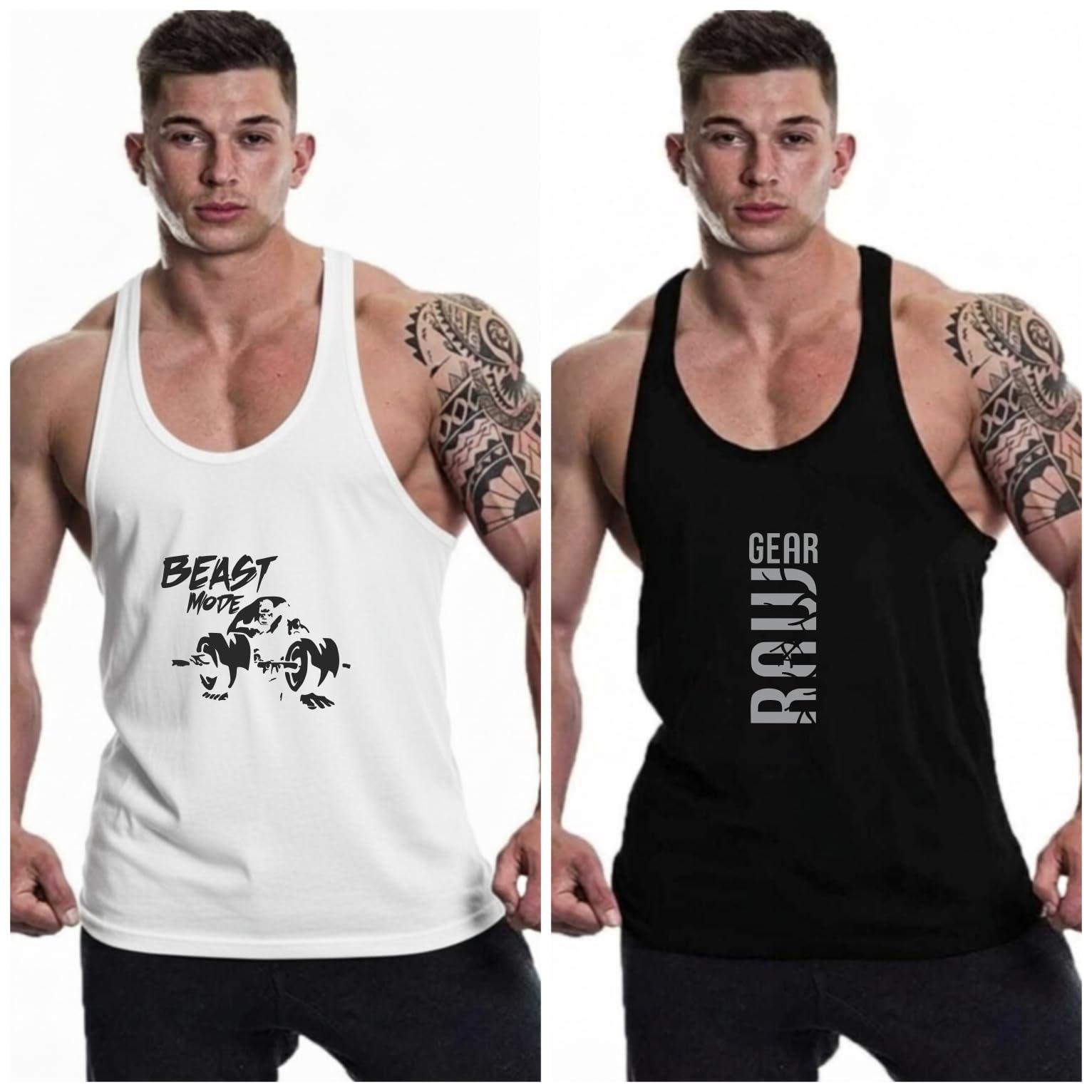 furrr Men's Gym Vest for Bodybuilding | Printed Gear Stringer Tank Top | Muscle & Training Wear Pack of 2-picture-39