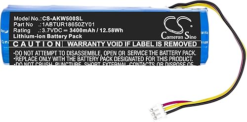 Miniatura 3 de FITHOOD Reemplazo de batería para AKAI EWI 5000 5000 Solo 1ABTUR18650ZY01 (3400mAh3.7V)