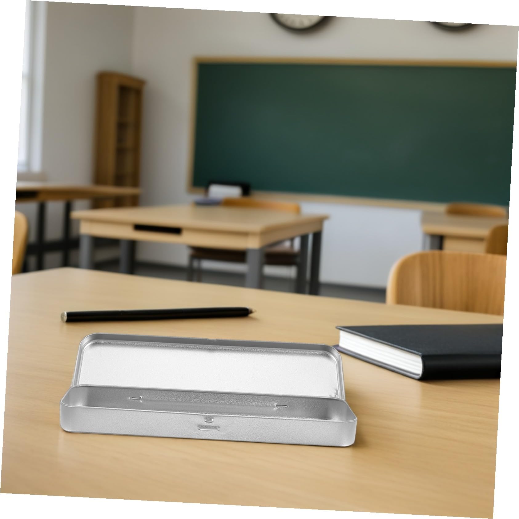 Mobestech 8 pezzi Scatola Portapenne Rettangolare in Metallo Organizer Singolo Astuccio Scuola Resistente e Protettivo per Cancelleria Design Moderno e Robusto