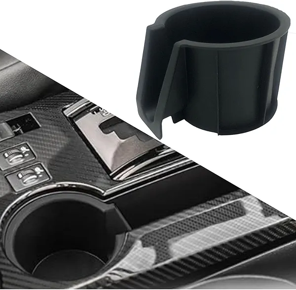 Cup Holder Insert Fit for Toyota 4RUNNER 2014 2015 2016 2017 2018 2019 2000 2021, OEM Replacement 66992-35030