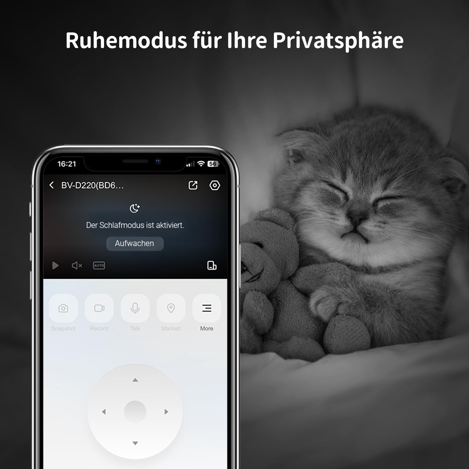 Beans View 2K+2K (3MP+3MP) Innenkamera Zwei Objektiven für Überwachung und Sicherheit, 2,4 GHz WLAN, 360°-Überwachung, Farb-Nachtsicht, Personenerkennung, Automatische Verfolgung, Kompatibel Alexa