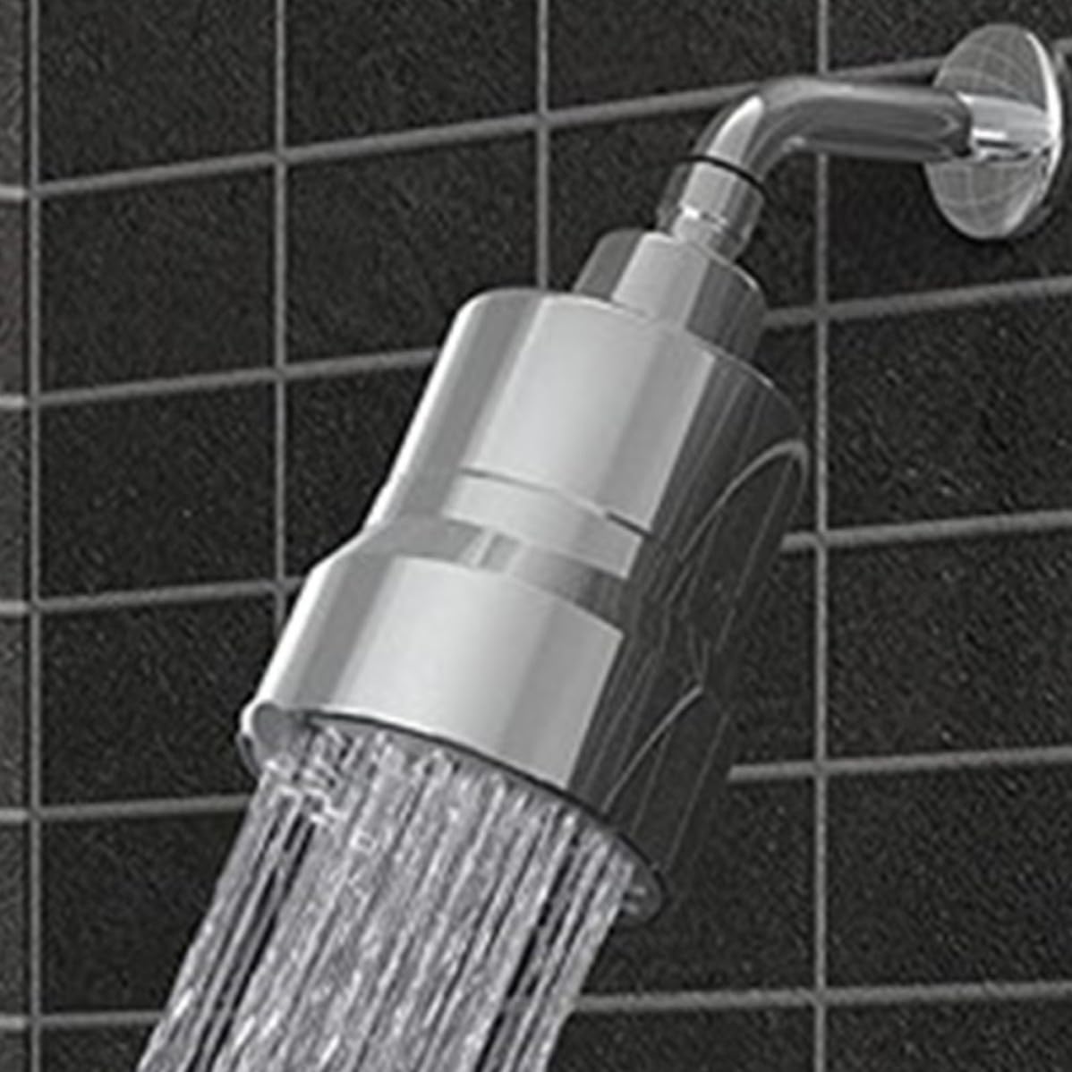 Filtro de Ducha para Agua con Cabezal Ajustable en Ángulo, Material Abs y Metal, Elimina Cloro y Protege la Salud Baño