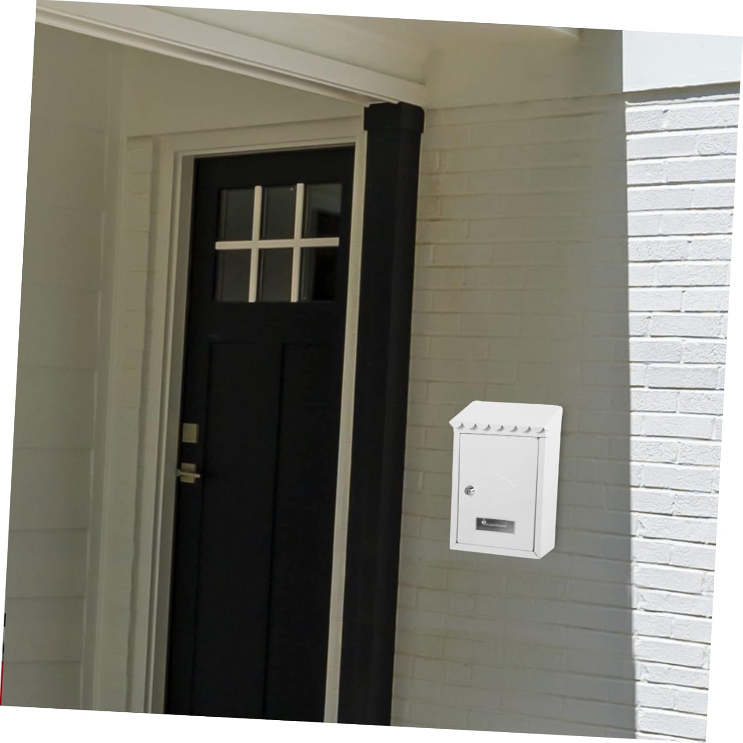 Vintage Metal Wall Mount Mailbox Extra Mail Organizer Rustic Mailbox for House