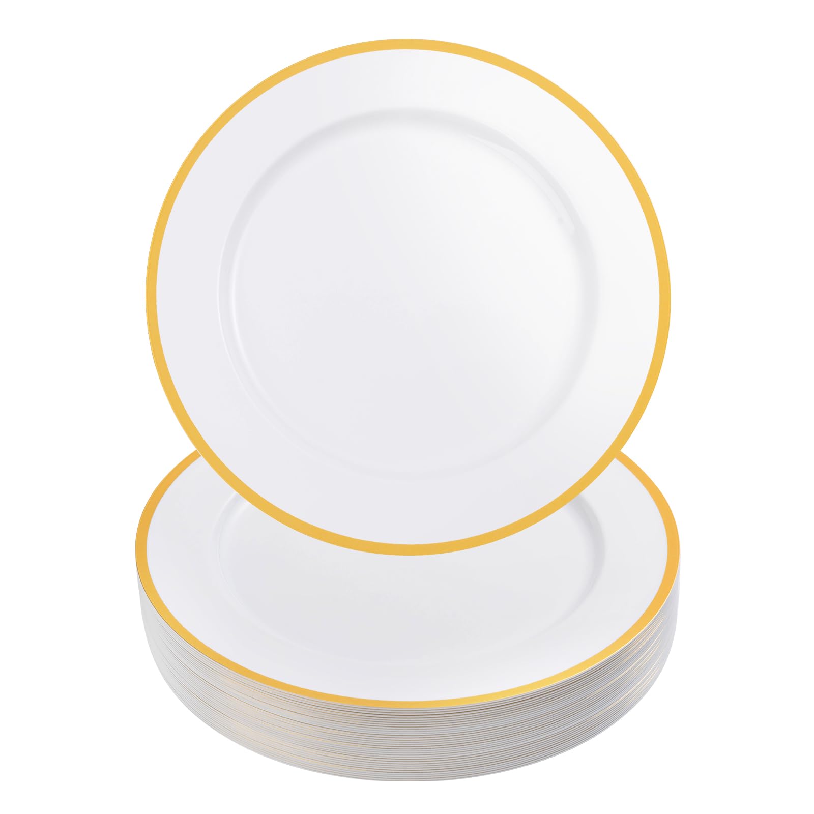 Goodluck 12 Inch Charger Plates 25 Pack White Charger Plates