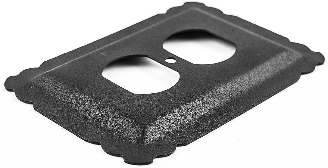 10 Switchplate Black Steel Outlet RSF | Renovator's Supply