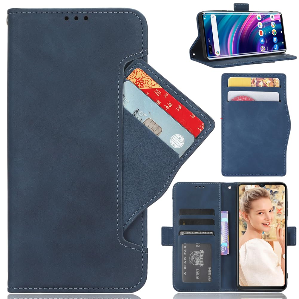 SEAHAI Leder Folio Hülle Für Motorola Moto G75 5G | Brieftaschen-Case Mit Kartenfächern