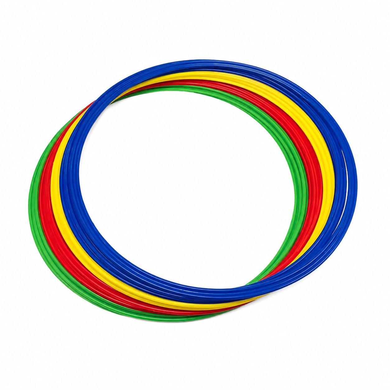 JISADER Agility Rings 12 Pack, 30cm Mixed Colour Speed Training Rings, Football Soccer for Athlete Speed Material