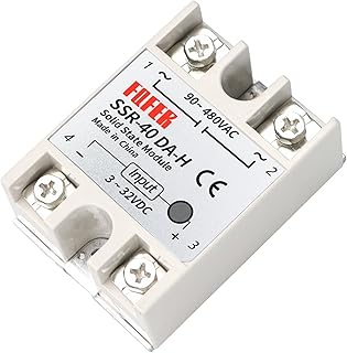 LIDON 1 peça de relé de estado sólido SSR-10DA-H 10A na verdade 3-32V DC - 90-480V AC SSR 10DA 15DA 25DA 40DAH relé estado sólido (tamanho: SSR-100DA-H)