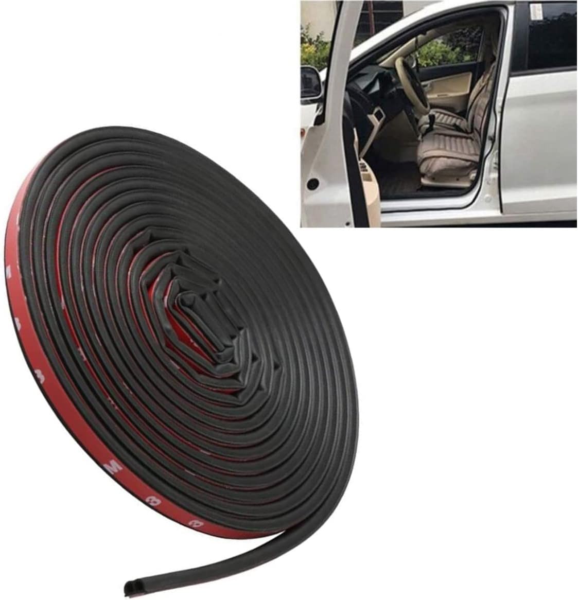 Universal Car Weather Stripping, AGREON 5M Car Door Seal Strip, B Shape