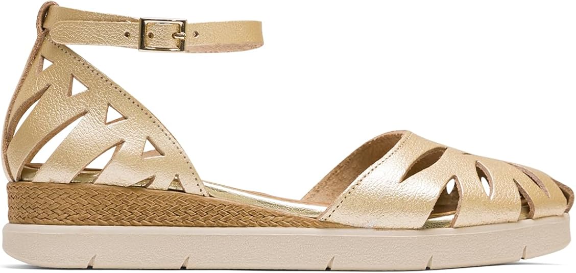 Sandalo in pelle Carlotta (multi metal oro) - Pratesi Shoes