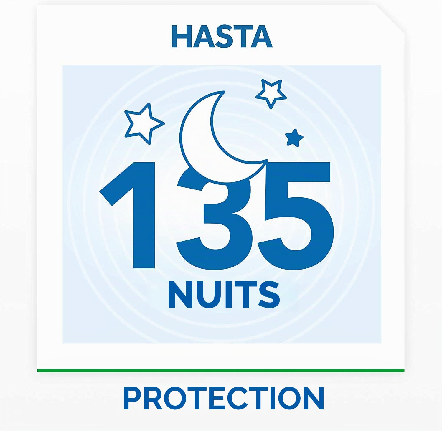 Raid - Recharge pour diffuseur électrique anti-moustiques communs et tigre, 3 x 45 nuits (Pack de 3 recharges, 135 nuits)