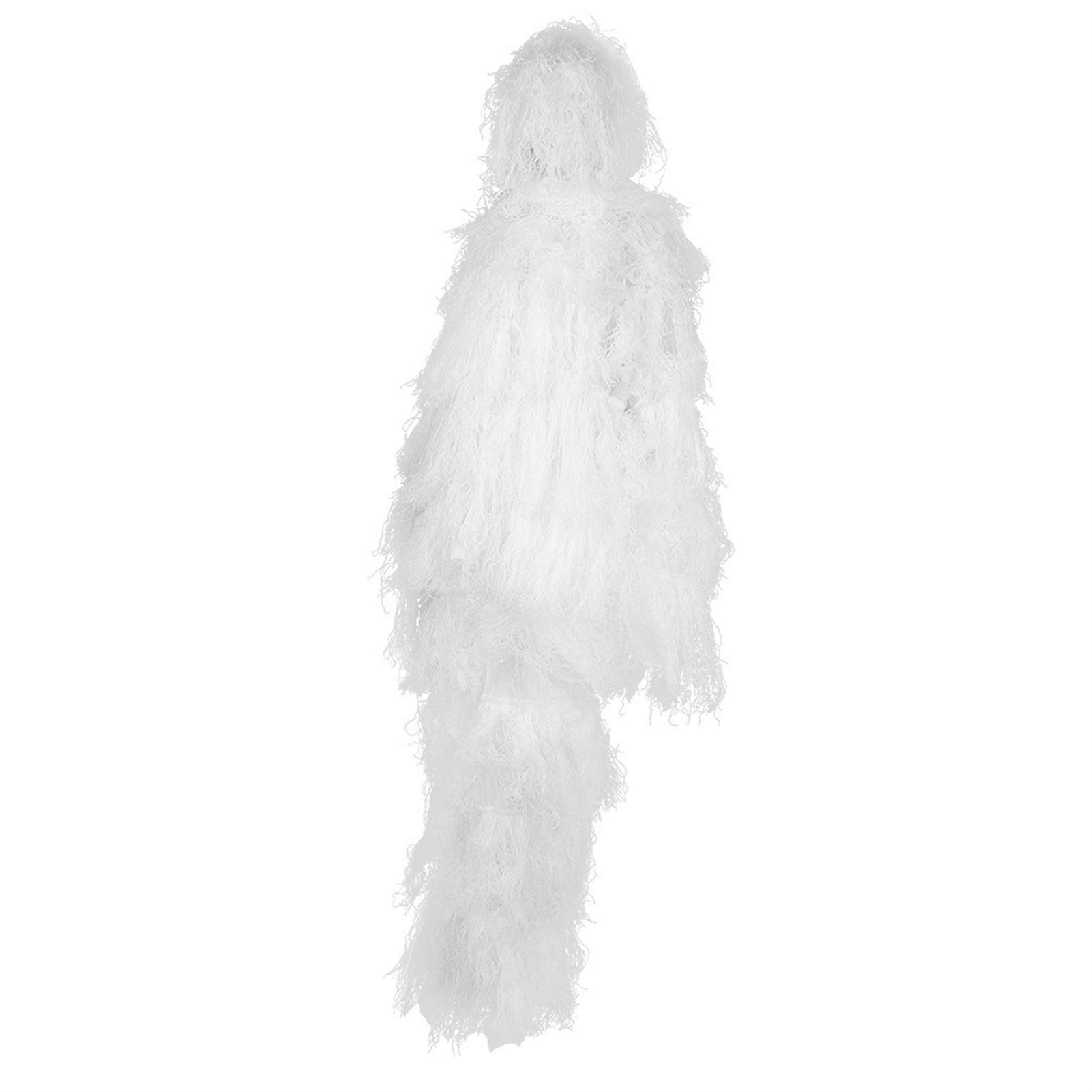 Camoflage Anzug for Jagd Vogelbeobachtung Schnee Jagd Sniper Ghillie Anzug 3D Tarnung Ghillie Anzug Weiß Camo Kleidung (Color : White)