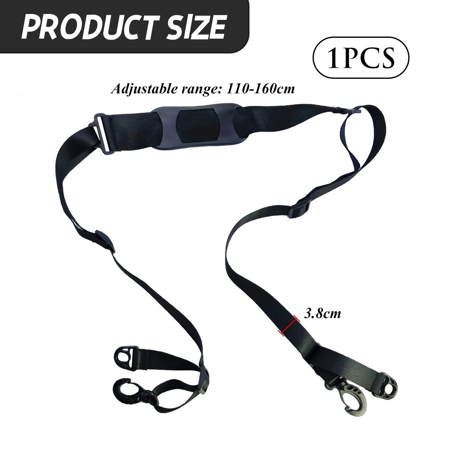 Scolare D'Épaule À Scooter 1 Pièce, Taille Réglable, Sangle Arrière Multifonctionnelle Créative, Commodité Extérieure, Sangle De Support De Scooter.