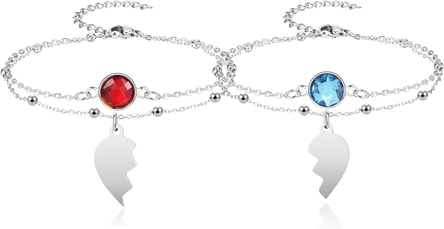 Jovivi Personalized Custom Matching Heart Puzzle Piece ...