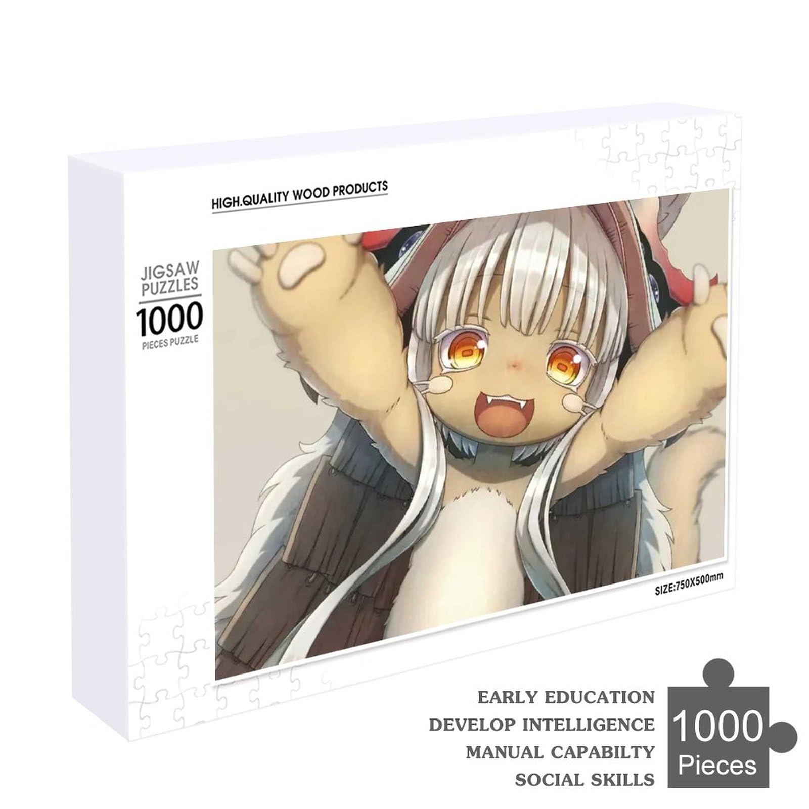 ジクソーパズル完成品アニメ　７２ｘ４９ｃｍ Amazon.co.jp: ジグソーパズル メイドインアビス ナナチ 1000
