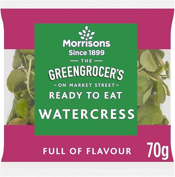 Morrisons The Greengrocer's On Market Street Ready to Eat Watercress 70g Amazon.co.uk Grocery