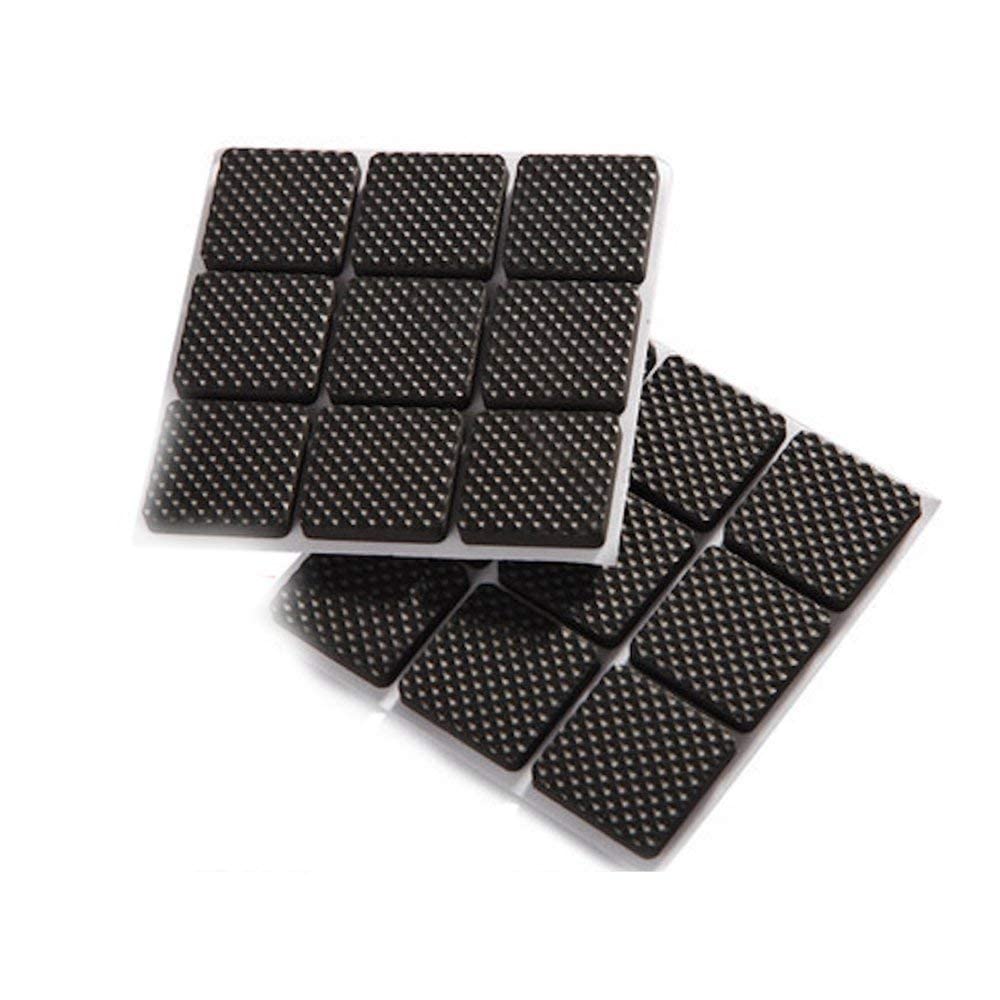 RED FEATHER Self Adhesive Anti Slip Rubber Pads for Furniture Legs Floor Scratch Protection (Square Shape, Black) -18 Pieces (B0BRN25R7W) Amazon Price History, Amazon Price Tracker