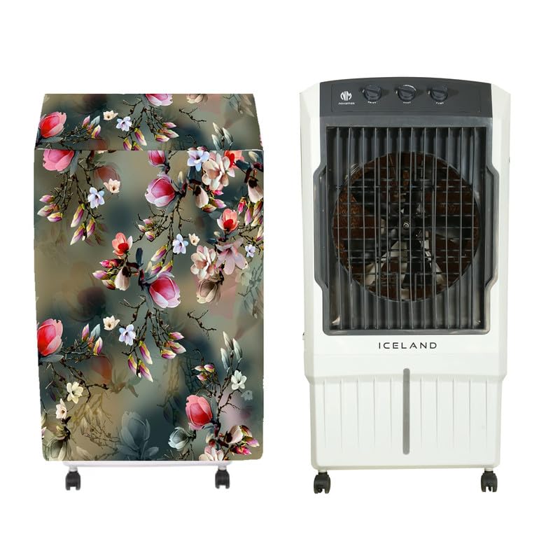 Image of Cooler Cover Compatible for Novamax Iceland 90-Litres Desert Air Cooler Waterproof, Dustproof, Size (LXBXH) 72 X 55 X 117 Cm, Green.