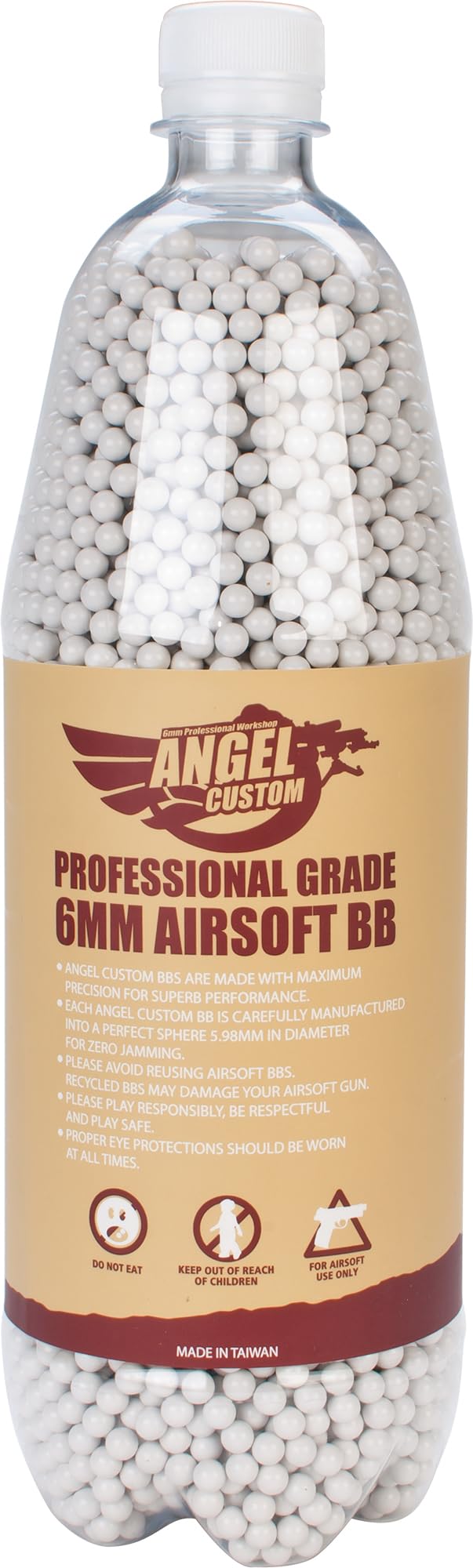 Evike Airsoft - Angel Custom 5300 Rounds Professional Grade 6mm Airsoft BBS (Weight: 0.20g)