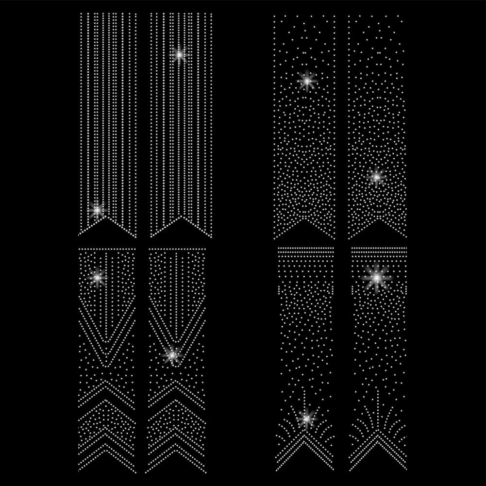 Calcomanías de transferencia de calor de cristal y parches de diamantes para camisetas de niñas