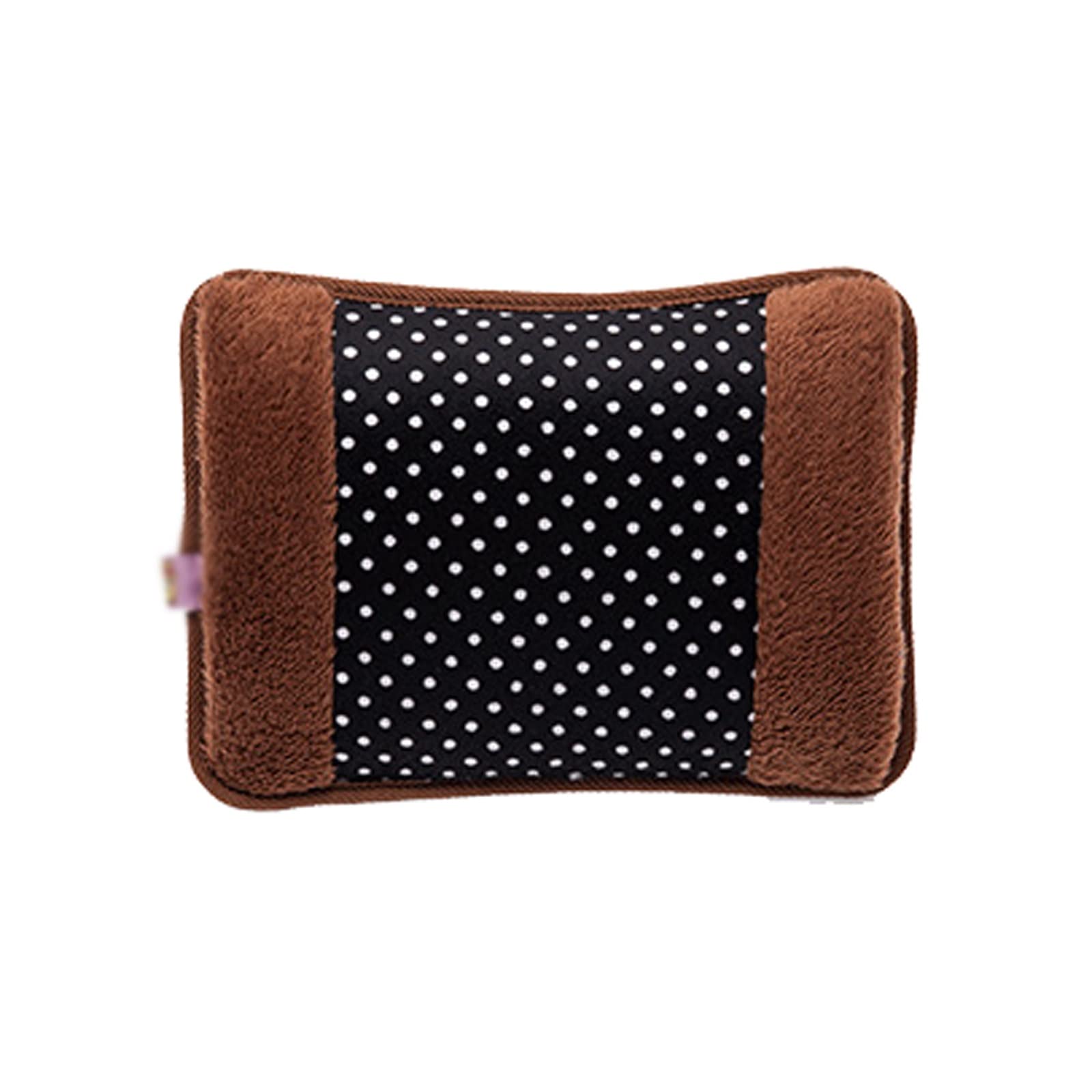 MyrRhe Borsa dell'Acqua Calda scaldamani elettrica - Scaldamani Invernale Ricaricabile e Portatile (Marrone)