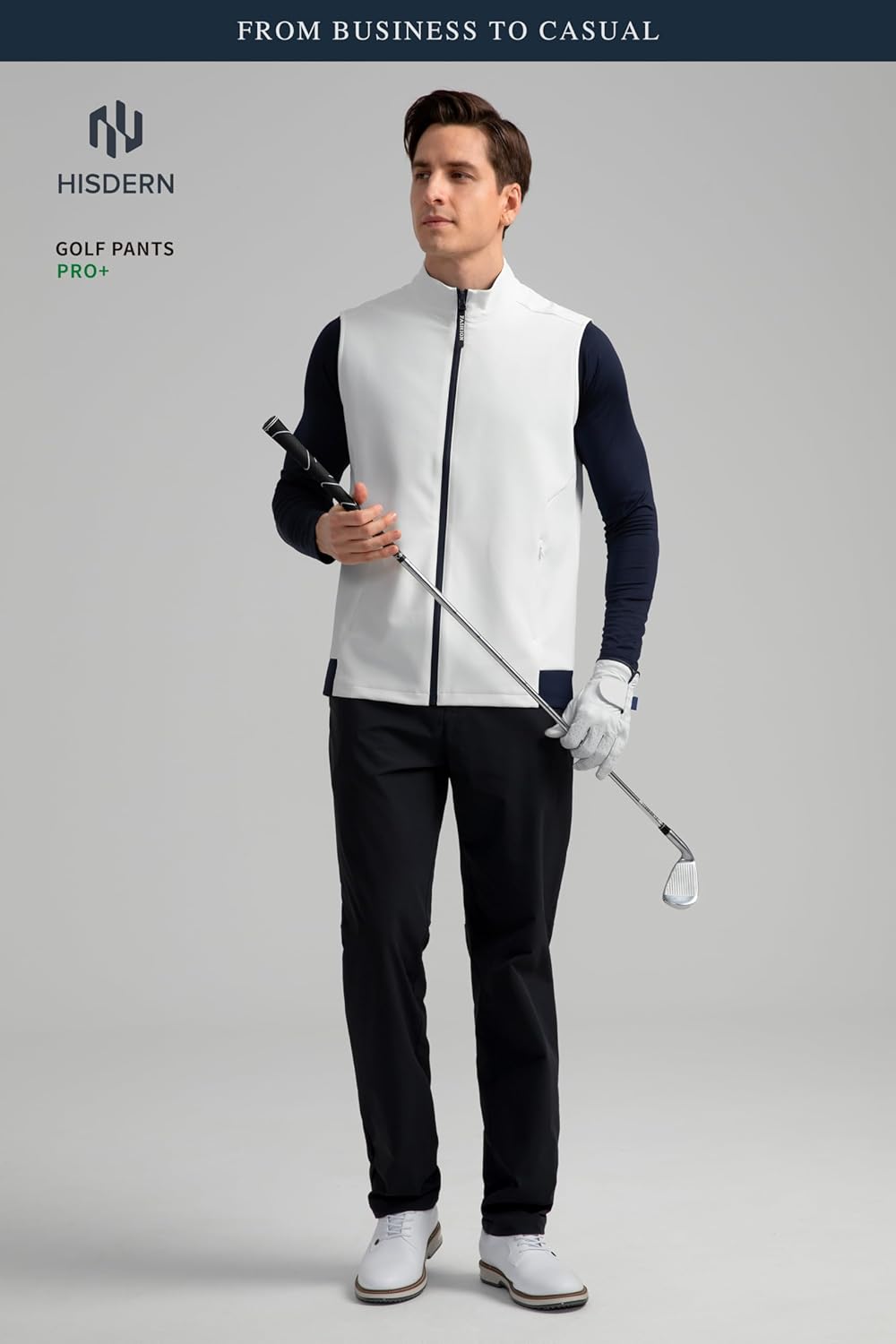 HISDERN 709 Men's Performance Golf Pants Stretch UPF+ Quick Dry Lightweight Water & Scratch Resistant for Outdoor Hiking - Image 7