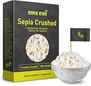 Sepia King - Premium Quality Breakage Sepia Bowls - Calcium for Turtles, Bearded Dragons, Geckos, Reptiles - Feed Lime, Lime Terrarium Accessories - No Leftovers or Waste product image