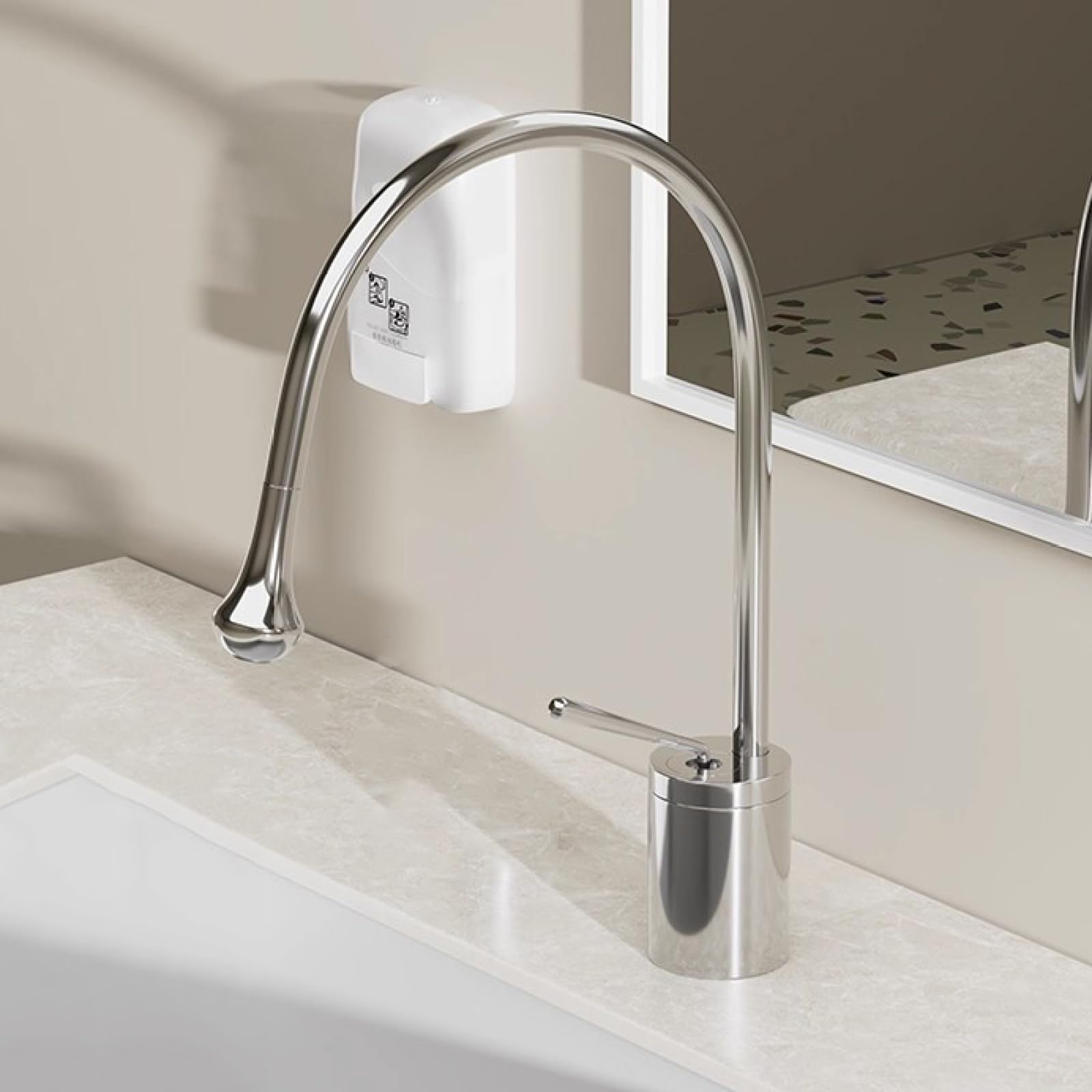 Rubinetto Bagno Doccetta Estraibile Ottone Cromato