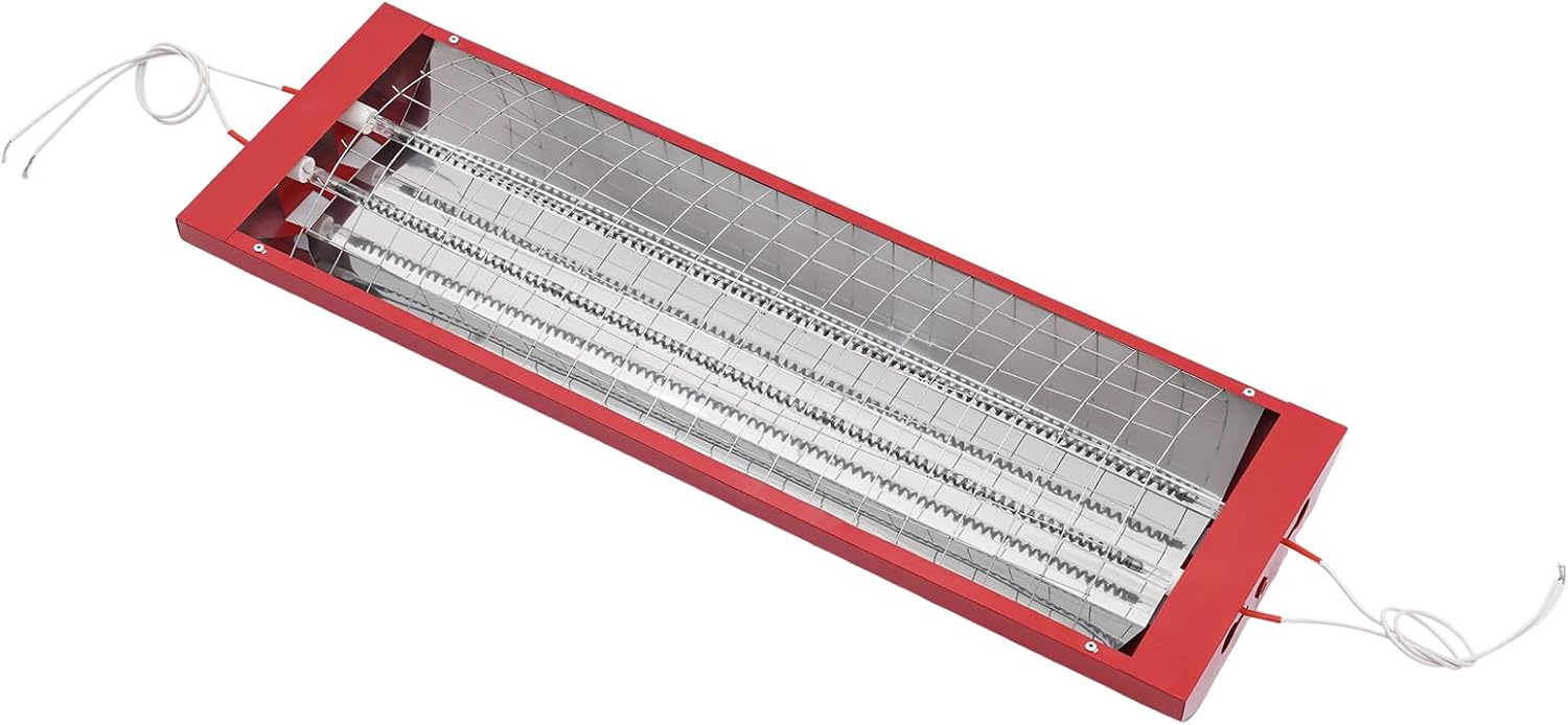 8Pcs 2000W Baking Infrared Paint Curing Lamp, 35.3 cu.ft Baking Area Short Wave Infrared Paint Heater Lamp Body Repair Paint Curing Systems for Car Painting, Local Paint Drying (Set of 8)