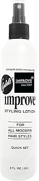 Improve Gabels Styling Lotion/Hair Spray 8oz Quick Set Clear-Light Hold Limited Edition. Authentic Manufacturer Direct has logo in black label