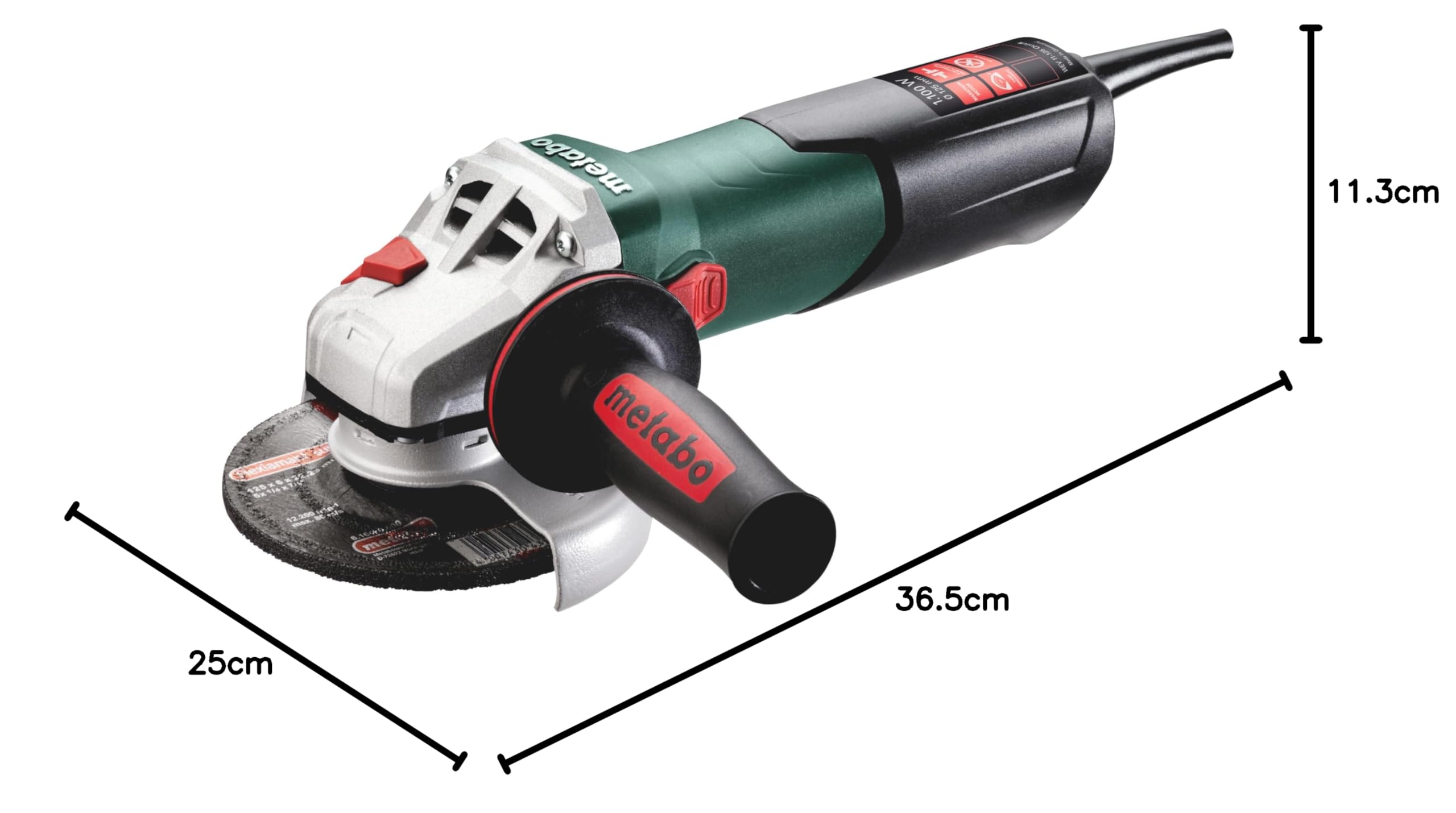 Mini amoladora de 1.000-1.200 vatios - WEV 11-125 Quick_1100V
