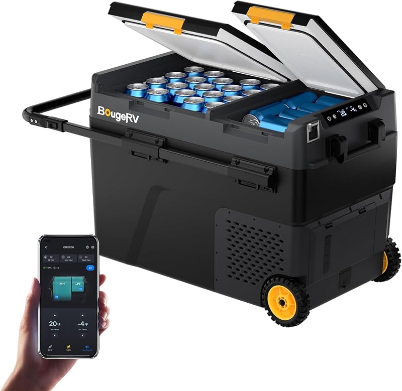 BougeRV 12V Refrigerator CRD2 V2.0 52QT