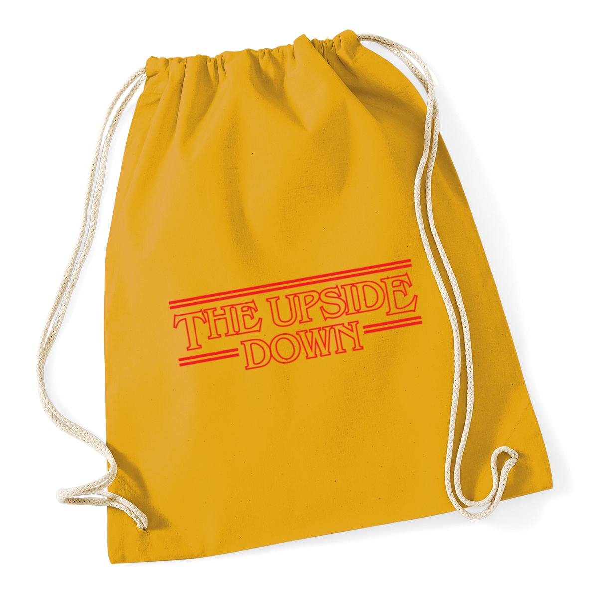 Hippowarehouse The Upside Down Drawstring Cotton School Gym Bag 37cm x 46cm, 12 litres