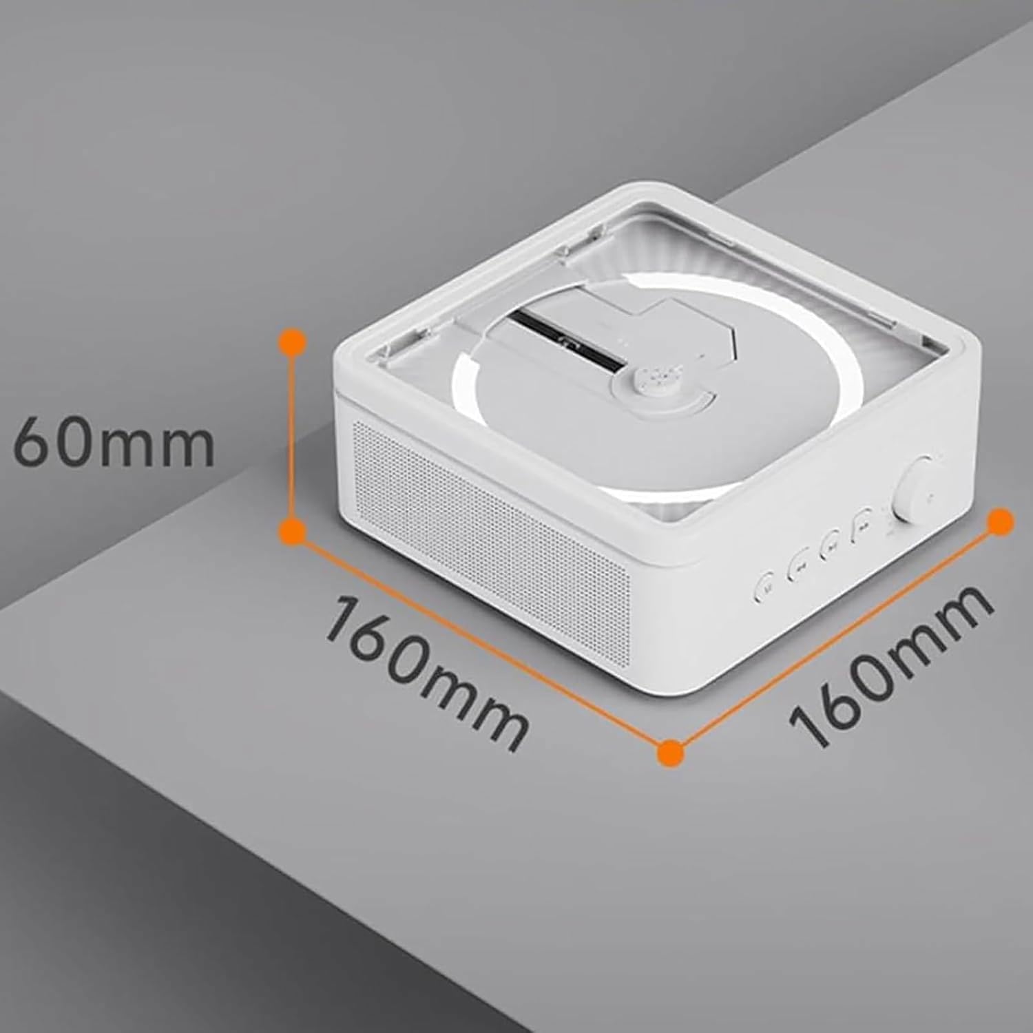 Lettore CD Portatile Con Bluetooth, 5 Effetti Sonori E 4 Effetti Di Illuminazione Ambientale, Lettore Musicale Autoilluminante Supporta CD/CD-R/CD-RW/MP3/WMA, Per Amanti, Genitori, Amici, Bambini