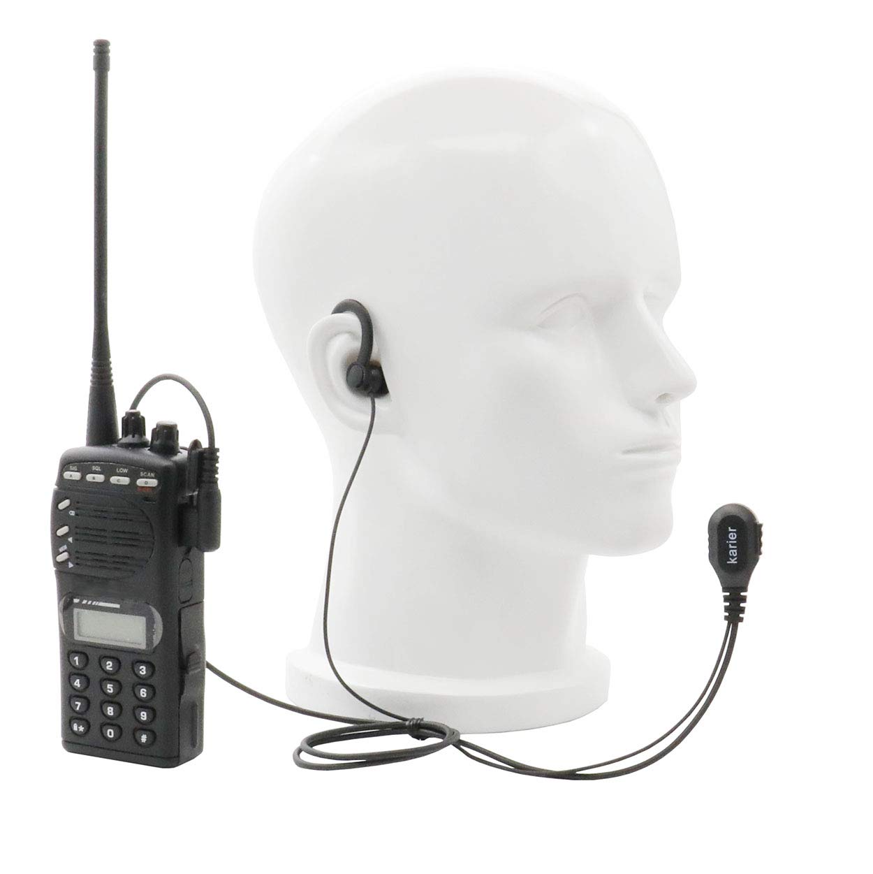 1-pinowe zestawy słuchawkowe Walkie Talkie z mikrofonem, mikrofonem PTT i miękkim silikonowym zaczepami na uszy do radia Motorola MD200TPR MH230R MR350R MS350R MT350R MG160A MH230TPR (5 sztuk)