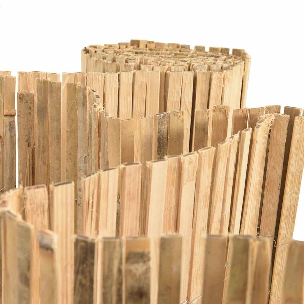 400 x 150 cm Natural Bamboo Garden Fence Roll Privacy Screen for Outdoor Patio Balcony Backyard Sichtschutz Gartenzaun Element Robusta & Weather-Resistant