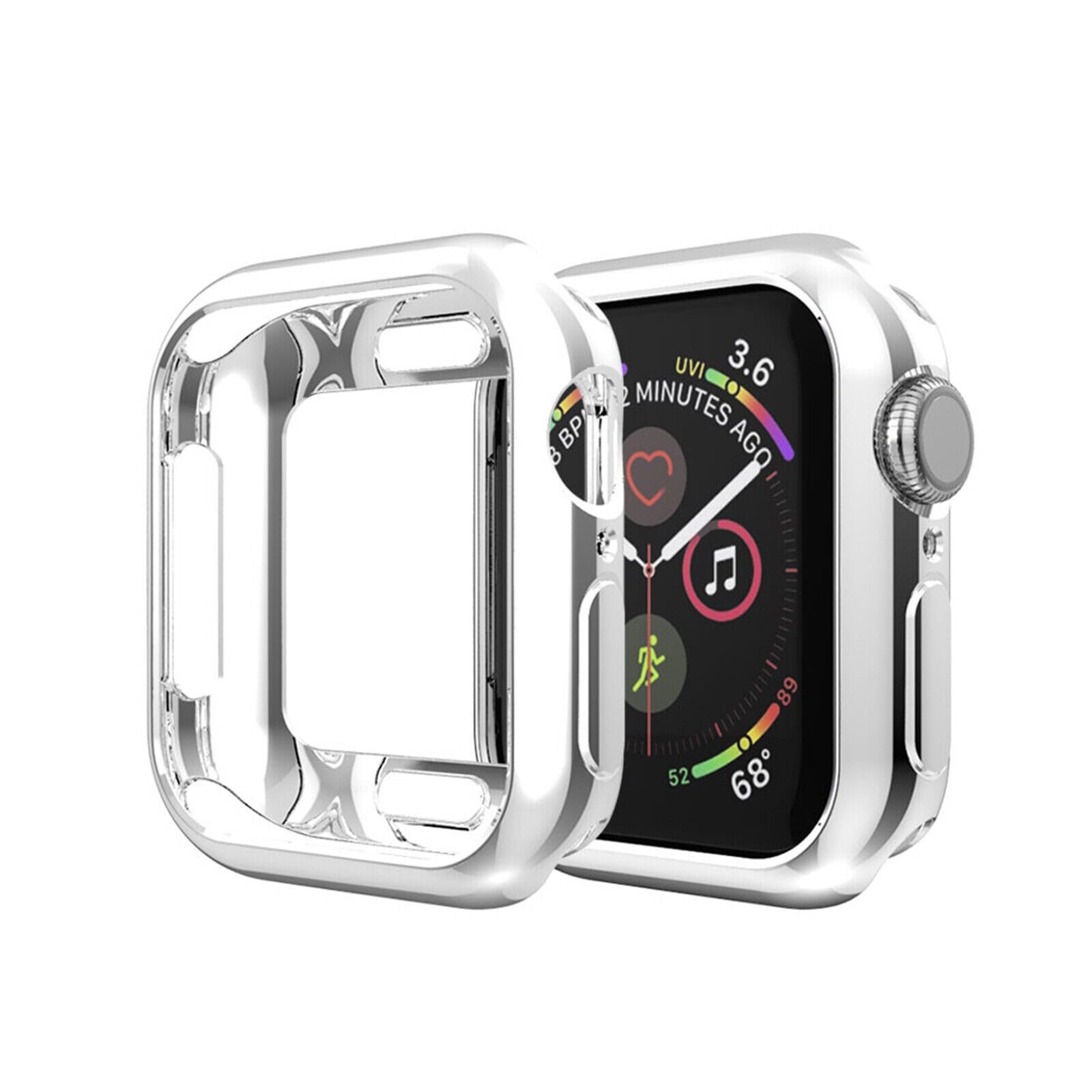 Coque silicone argent iWatch 44mm souple - 5
