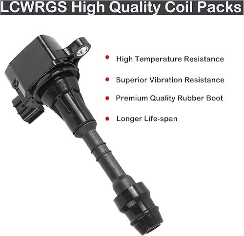 Miniatura 2 de Juego de 6 bobinas de encendido para Nissan 350Z Infiniti FX35 G35 M35 M35 V6 3.5 paquetes de bobinas de repuesto # UF401, 22448AL61C