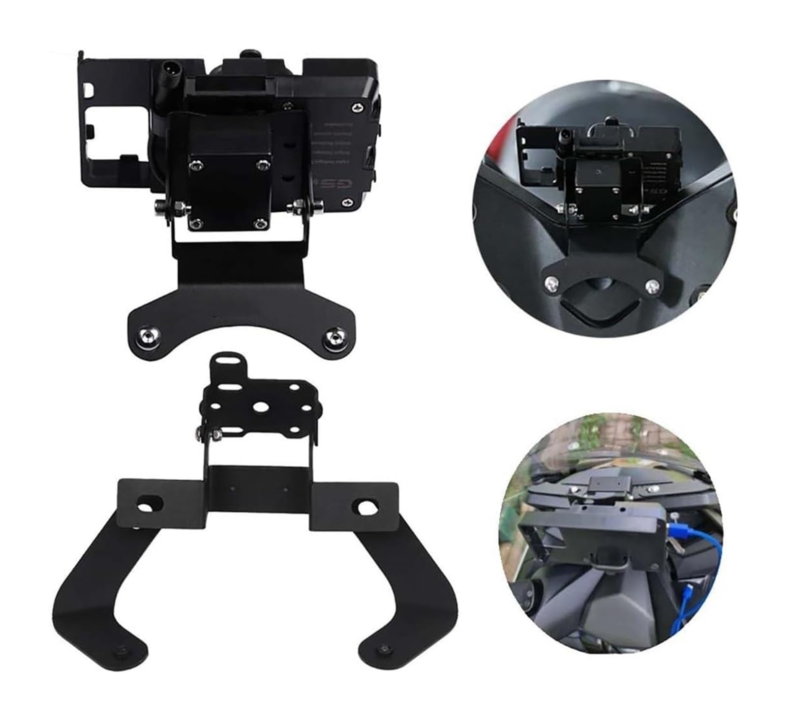 Supporto GPS E Telefono Per TMAX 530 2012-2019 – Staffa In Alluminio CNC, Antiruggine