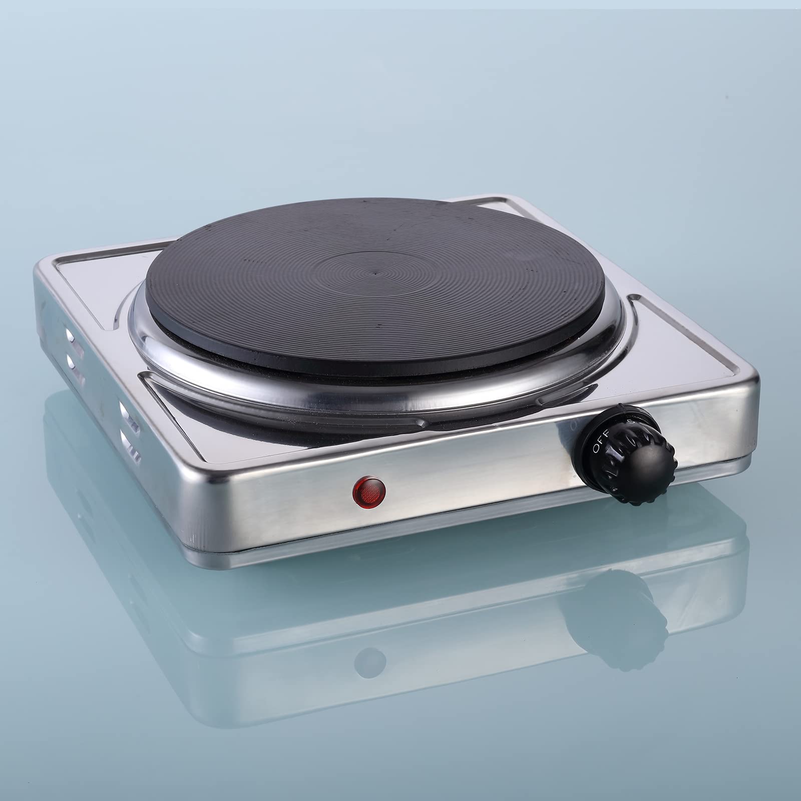Buy Hot Plate Portable Electric Single Burner Compact 5 Level Temperature  Control for Kitchen Camping for Cooking 1500W Online at desertcartSINGAPORE