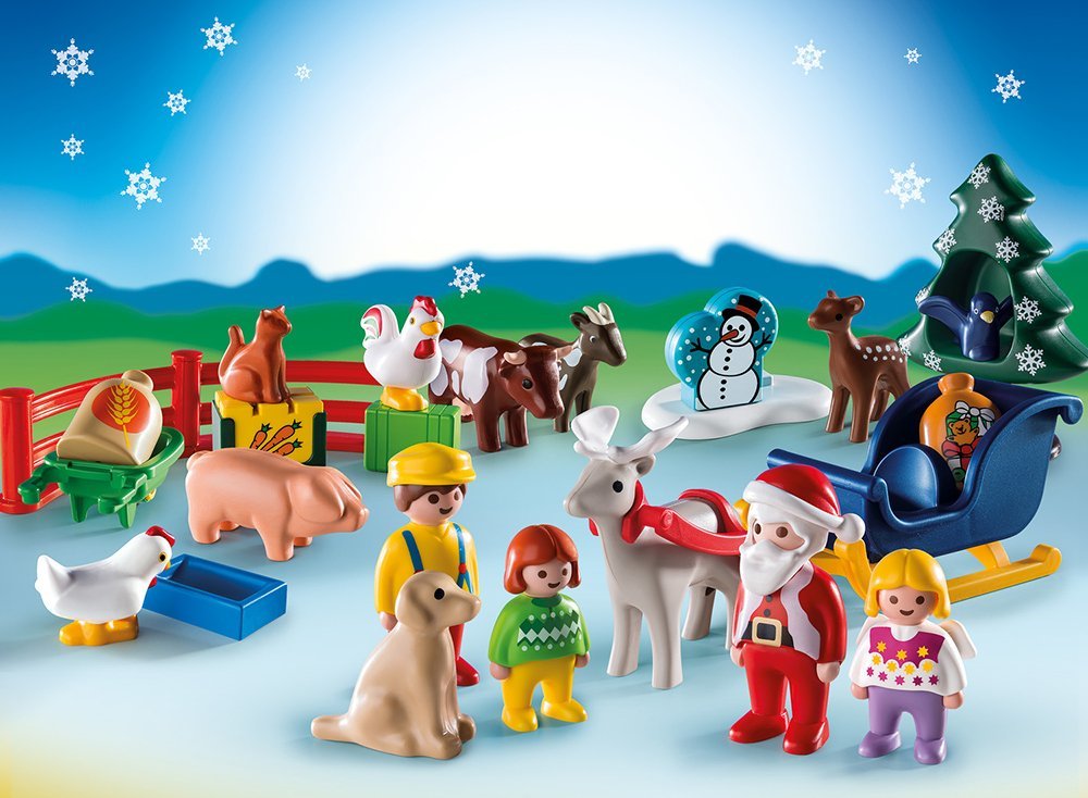 PLAYMOBIL 9009 1.2.3 Adventskalender Weihnacht auf dem Bauernhof