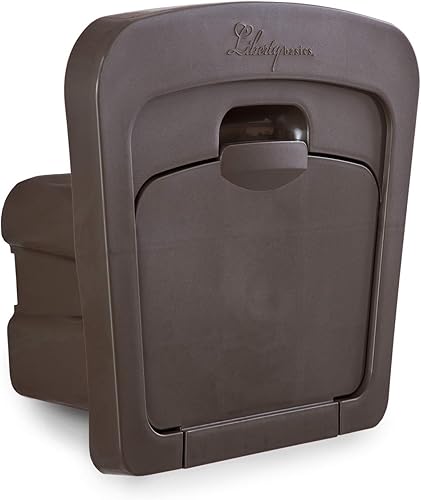 Liberty Basics 501 - Colgador para manguera de jardín con compartimento de almacenamiento