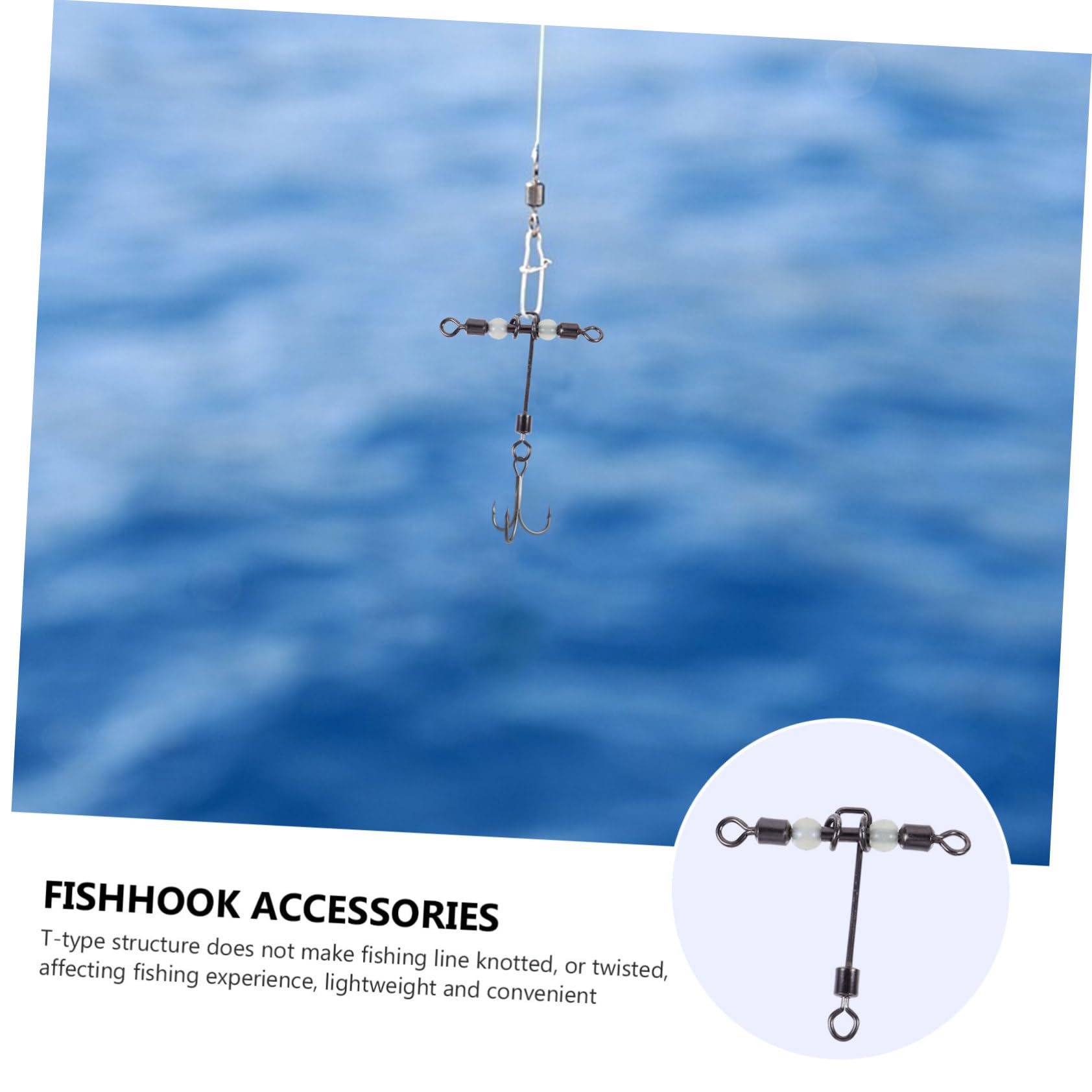Abaodam Connecteur D'anneau De Fourche Leurres De Pêche S'enclenche Hameçon Swimbait Émerillon De Baril De Pêche Émerillons De Pêche À La Ligne Croisée