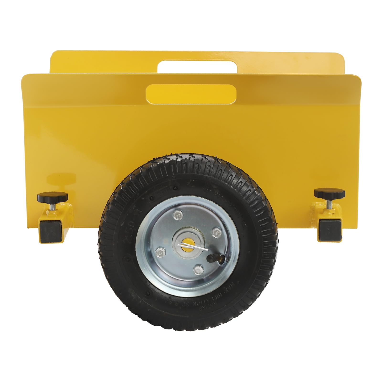 Plattenwagen Transportwagen 8 Zoll Gummiräder 250-300KG Plattenroller 0-23cm Einstellbarer Bereich der Seitenwand Klemmwagen (Gelb)