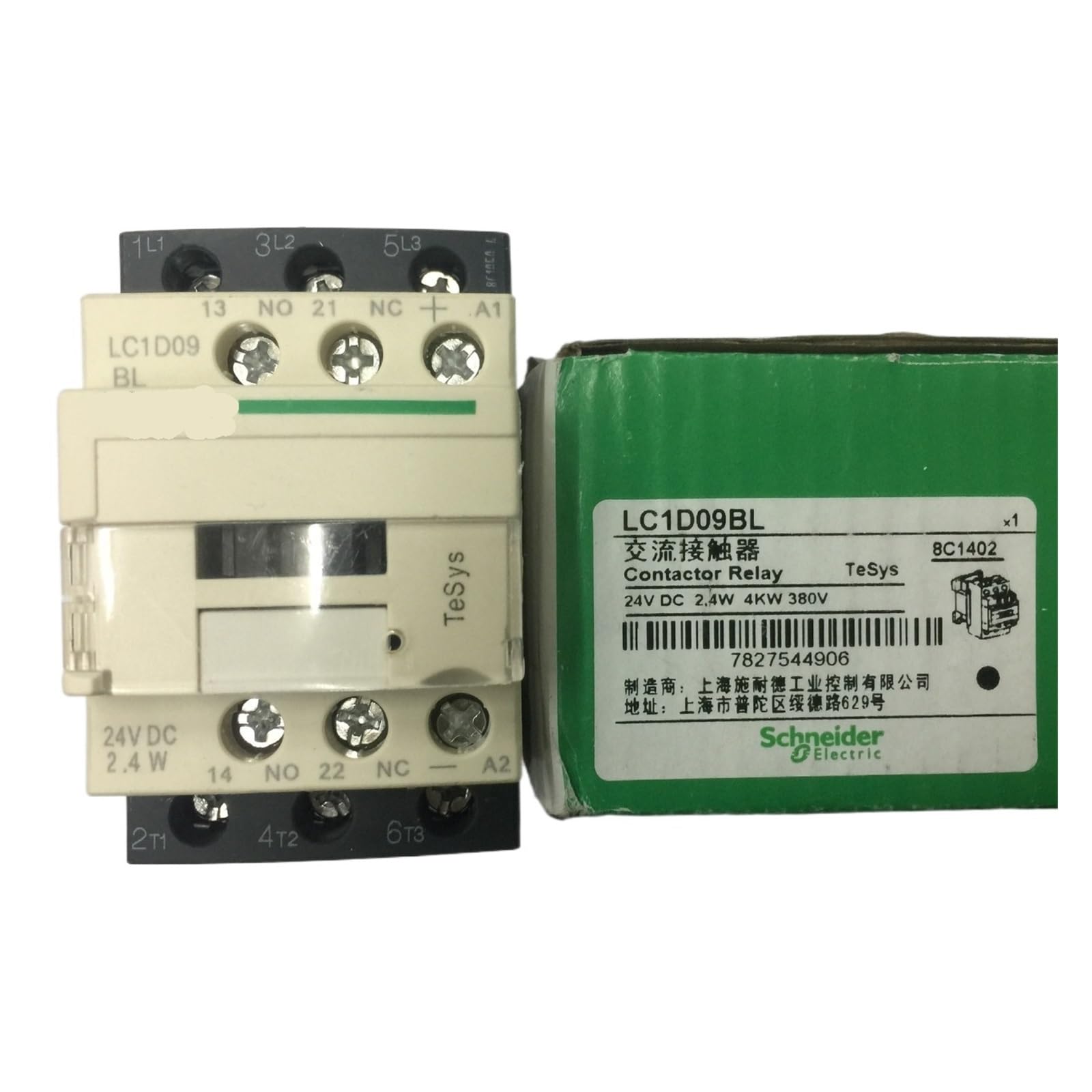 CAAUYXZW 1PCS DC contactor LC1-D09BL LC1D09BL LC1 D09BL DC24V Low Power Consumption